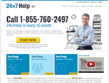 Tablet Screenshot of 24x7help.org